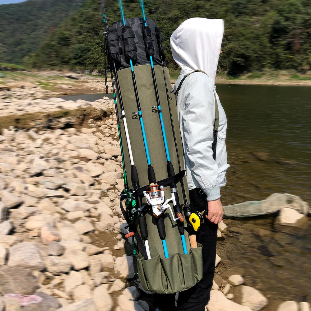 Angler's Arsenal: 5-Rod Fishing Gear Bag - Image 2