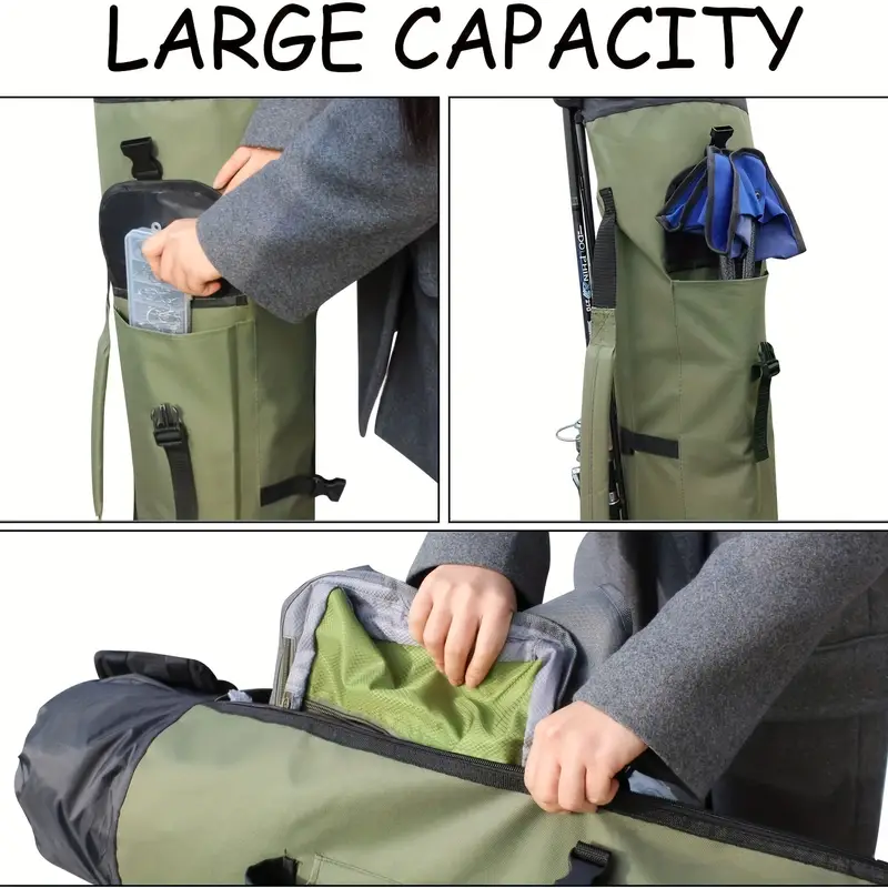 Angler's Arsenal: 5-Rod Fishing Gear Bag - Image 3