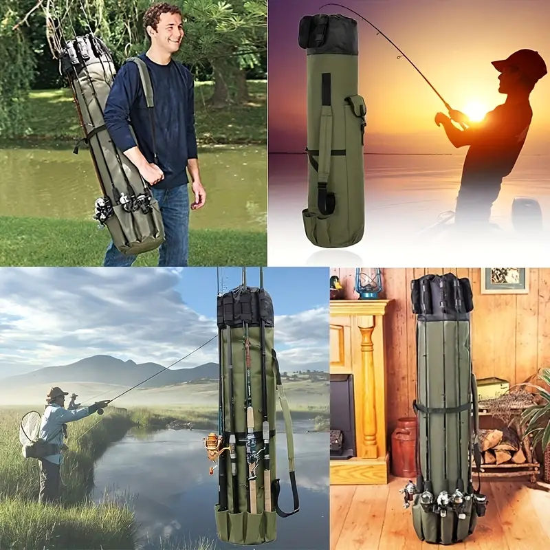 Angler's Arsenal: 5-Rod Fishing Gear Bag - Image 5