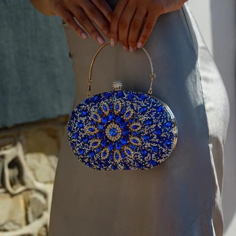 Azure Diamond Clutch Bag - Image 3