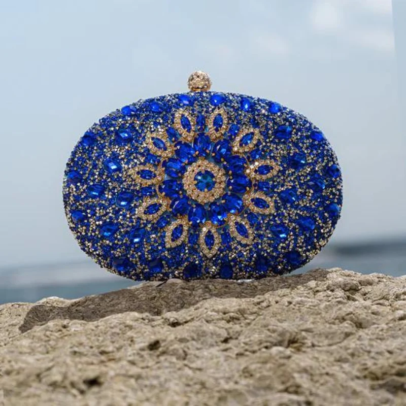 Azure Diamond Clutch Bag - Image 5