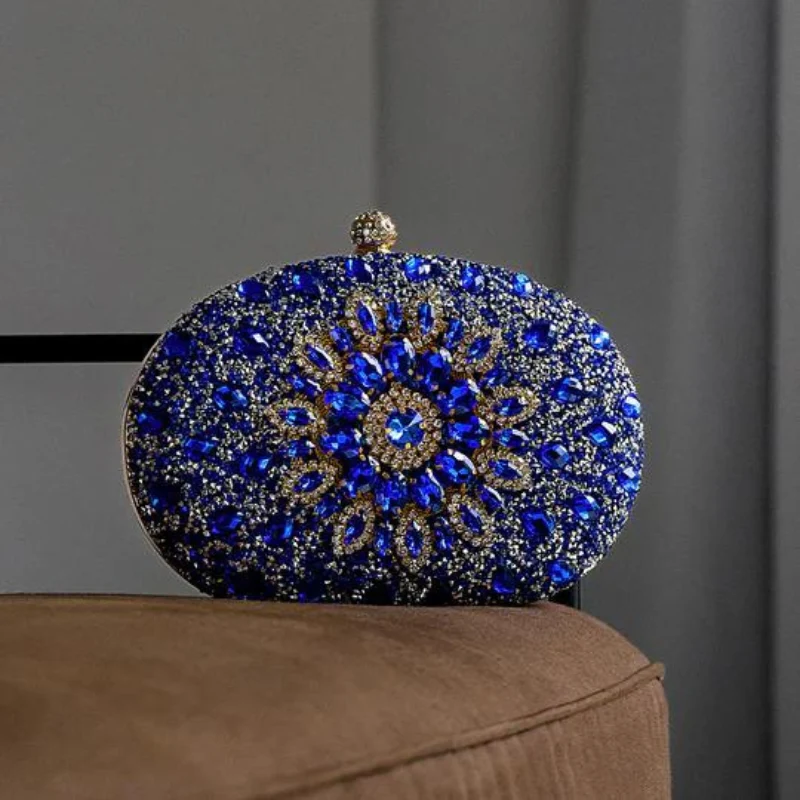 Azure Diamond Clutch Bag - Image 6