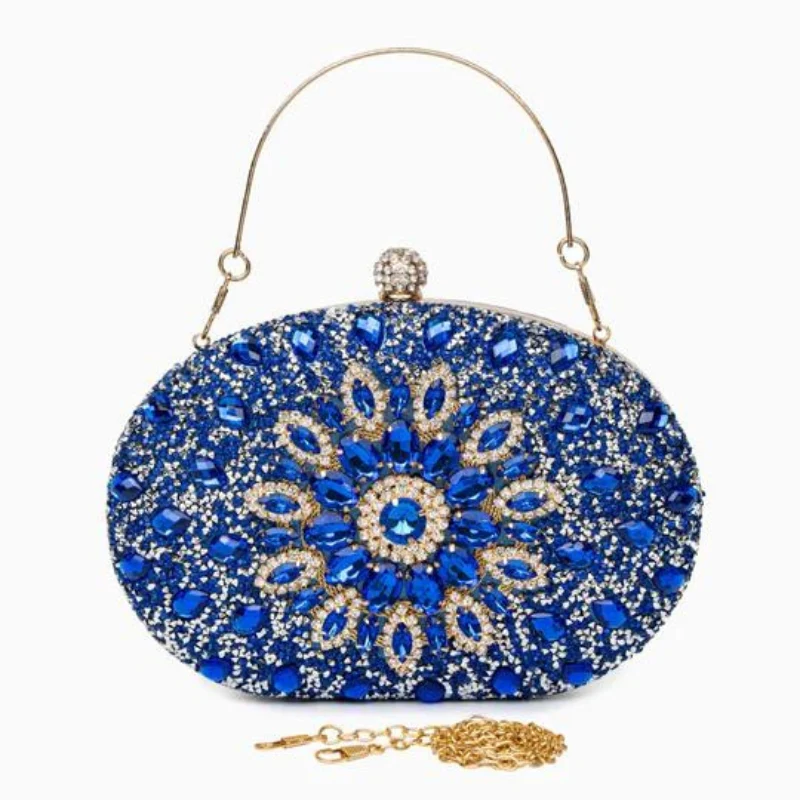 Azure Diamond Clutch Bag - Image 7