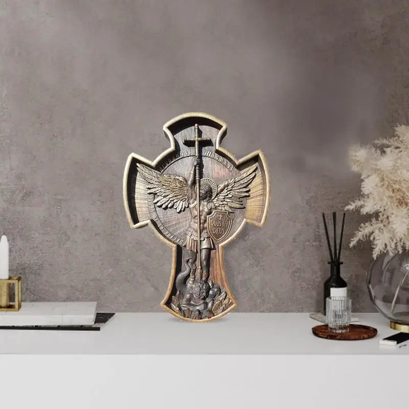 Divine Protector: Archangel Michael Statue - Image 3
