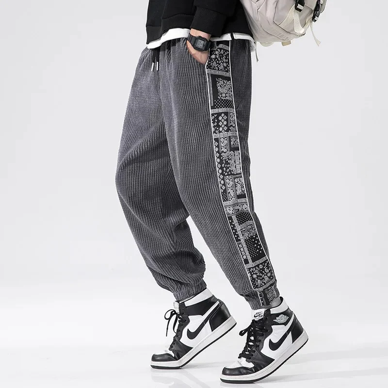Hype Aztec Corduroy Joggers - Image 3