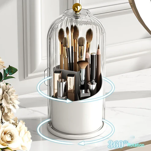Luxe 360° Rotating Makeup Organizer - Image 4