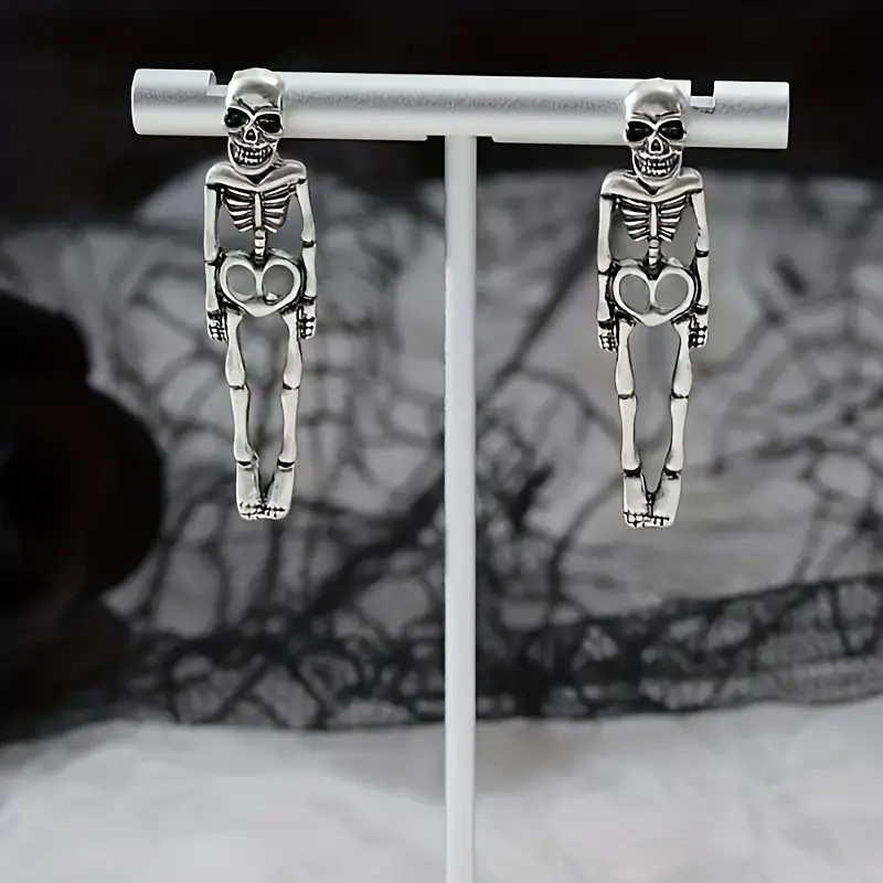 Skeleton Drop Earrings - Image 5