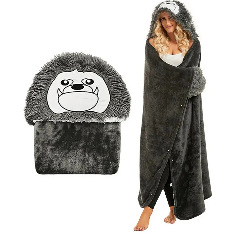 SnuggleBuddy Sherpa Hoodie Blanket - Image 9