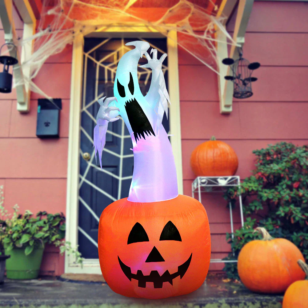 Spooky Inflatable Ghost Pumpkin - Image 4