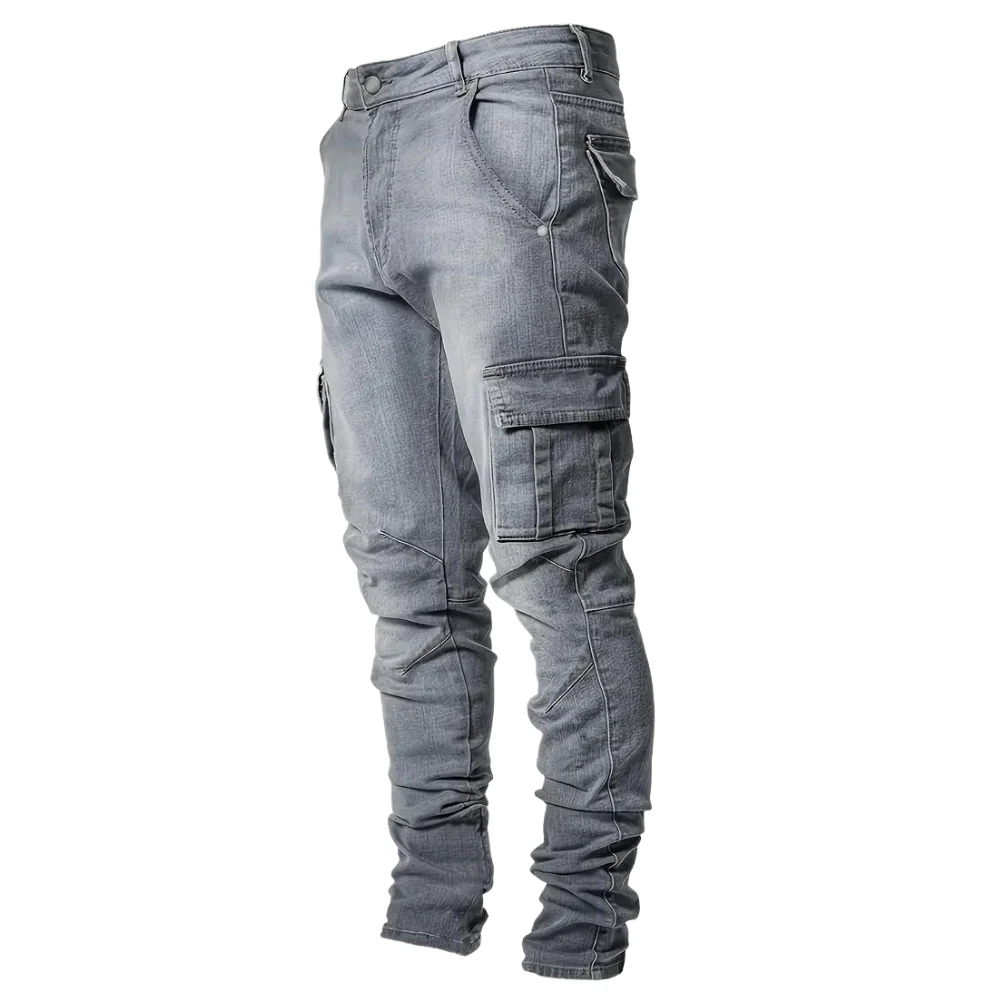 Street Style Cargo Jeans - Image 2
