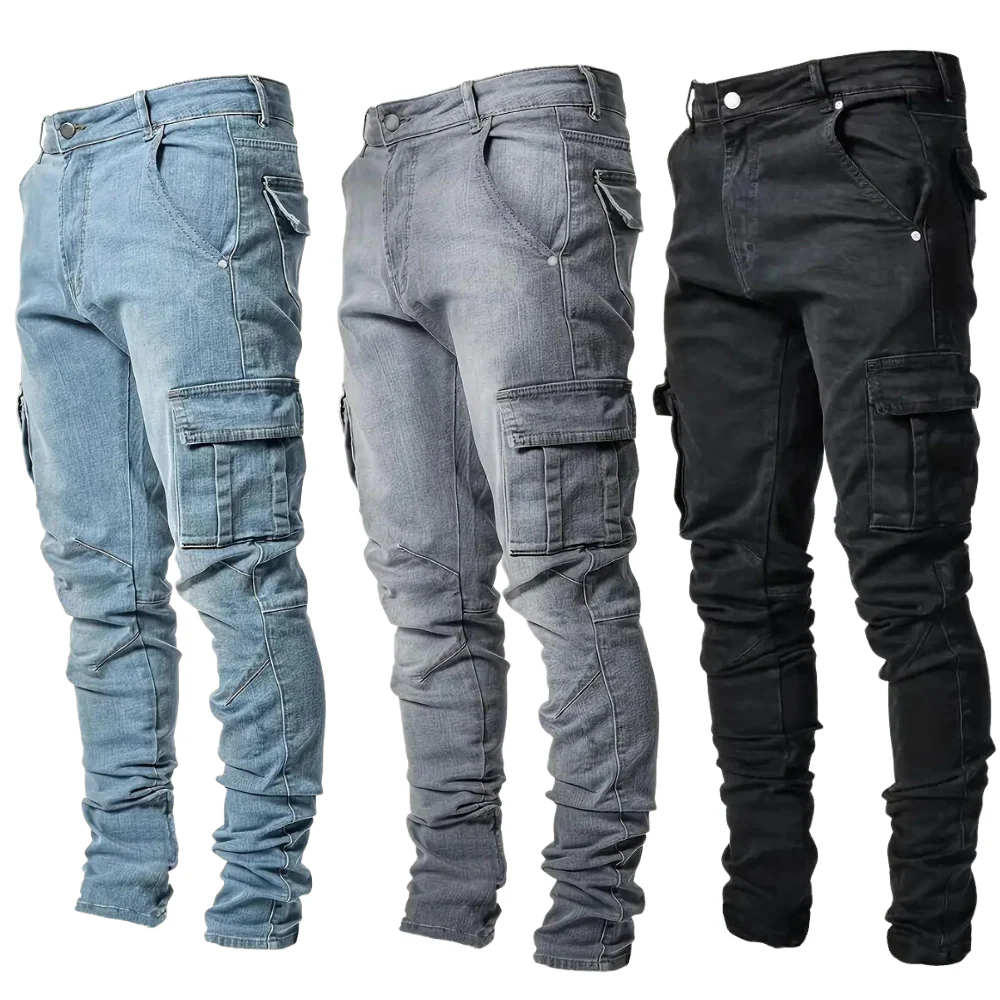 Street Style Cargo Jeans - Image 4