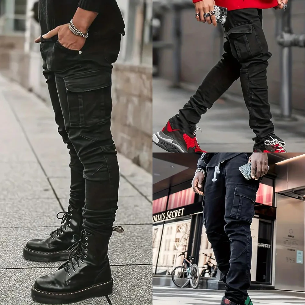Street Style Cargo Jeans - Image 7