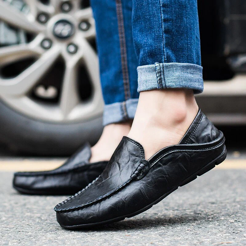 Veneto Leather Loafers - Image 9